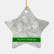 Eerste kerstfoto-Ornament