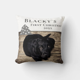 Eerste kerstfoto Pet Tree Kussen