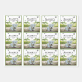 Eerste kerstfoto Puppy Dog Pet Snowflake Inpakpapier Vel (Voorkant)