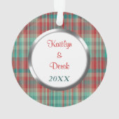 Eerste kerstfoto-sjabloon ornament (achterkant)