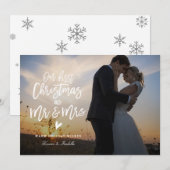 Eerste kerstfoto Vakantiefotokaart Feestdagenkaart (Voorkant / Achterkant)