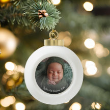 Eerste kerstfoto van baby