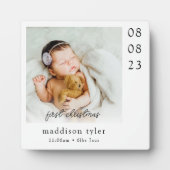 Eerste kerstfoto van de baby fotoplaat (Voorkant)