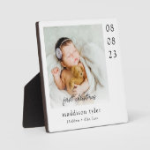 Eerste kerstfoto van de baby fotoplaat (Voorkant)