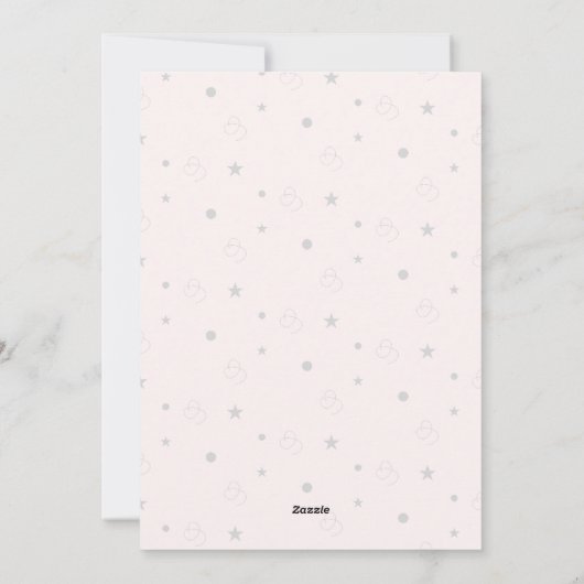 Eerste kerstfoto van de baby - geboorteaankondigin feestdagenkaart (Achterkant)