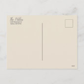 Eerste kerstfoto van Passen getrouwd elegant Feestdagenkaart (Achterkant)