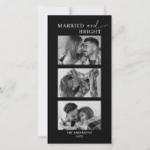 Eerste kerstfoto van stel feestdagenkaart (Voorkant)