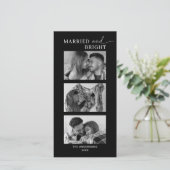 Eerste kerstfoto van stel feestdagenkaart (Staand voorkant)