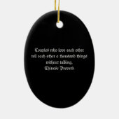 Eerste kerstfoto van Wedding Couple Keramisch Ornament (Achterkant)