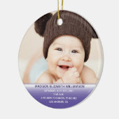 Eerste kerstfoto voor baby's Ornament (Links)