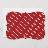 Eerste kerstfoto voor huwelijksfeest feestdagenkaart (Achterkant)