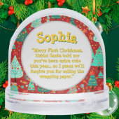 Eerste kerstfotobericht Snow Wereldbol Sneeuwbol