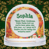 Eerste kerstfotobericht Snow Wereldbol Sneeuwbol