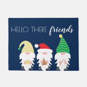 Eerste kerstgnomen deurmat