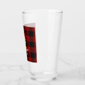 Eerste kerstgrappige rendierbuffel, aangepast glas (Links)