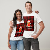 Eerste kerstgrappige rendierbuffel, aangepast t-shirt (Unisex)
