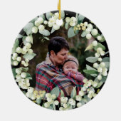Eerste kerstgrootouder/enige relatieve foto keramisch ornament (Achterkant)