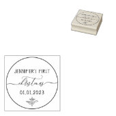 Eerste kersthandtekening rubberstempel (Gestempeld)