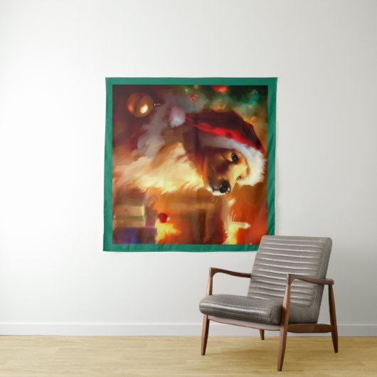 Eerste Kersthond Wandkleed (In Situ (horizontaal))