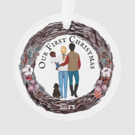 Eerste kersthondenland ornament