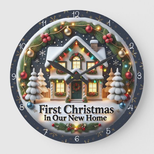 Eerste kersthuis grote klok (Voorkant)