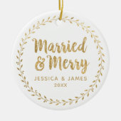 Eerste kersthuwelijk en Ornament van keramische ke (Voorkant)