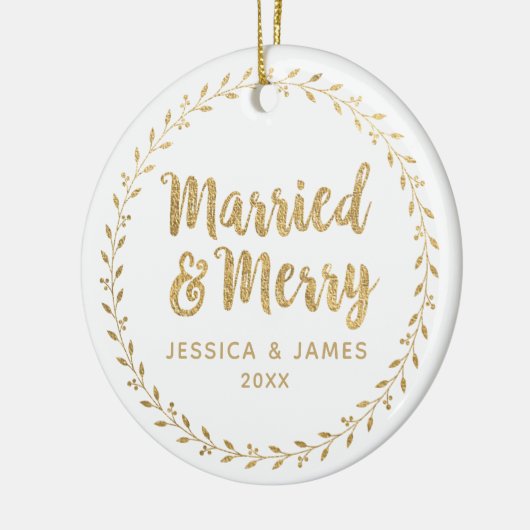 Eerste kersthuwelijk en Ornament van keramische ke (Links)