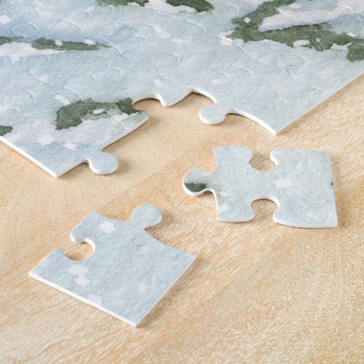 Eerste kersthuwelijk legpuzzel (Zijkant)