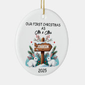 Eerste Kersthuwelijk Ornament 2025, onze eerste (Rechts)