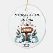 Eerste Kersthuwelijk Ornament 2025, onze eerste (Links)