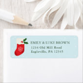 Eerste kerstinslag Persoonlijk retouradres Etiket (Insitu)