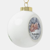 Eerste kerstjaar van Cute baby Keramische Bal Ornament (Links)