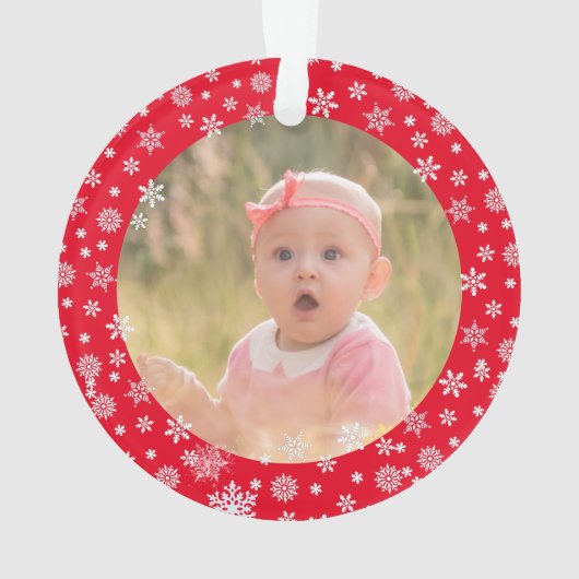 Eerste kerstjaar van Cute baby Ornament (achterkant)