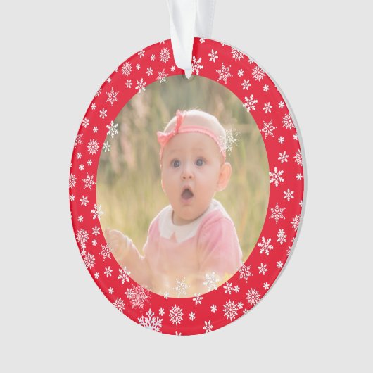 Eerste kerstjaar van Cute baby Ornament (voorkant)