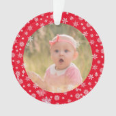 Eerste kerstjaar van Cute baby Ornament (voorkant)
