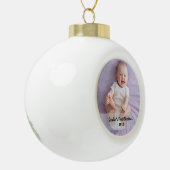 Eerste kerstjaar van de baby keramische bal ornament (Links)