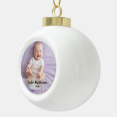 Eerste kerstjaar van de baby keramische bal ornament (Rechts)