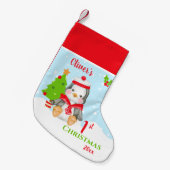 Eerste Kerstjongetje Penguin Kleine Kerstsok (Voorkant (Hangend))