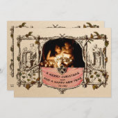 Eerste kerstkaart (1873) (Voorkant / Achterkant)