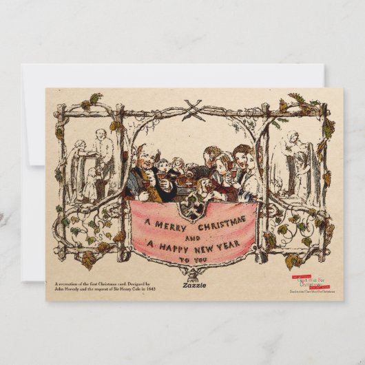 Eerste kerstkaart (1873) (Achterkant)