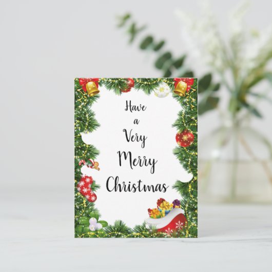 Eerste kerstkaart 7 (Staand voorkant)