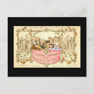Eerste Kerstkaart - John C Horsley - 1843 Feestdagenkaart