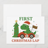 Eerste kerstkaart notitiekaartje (Voorkant / Achterkant)