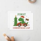 Eerste kerstkaart notitiekaartje (Voorkant / Achterkant in situ)