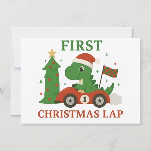 Eerste kerstkaart notitiekaartje (Voorkant)
