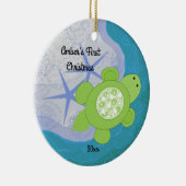 Eerste kerstkeramisch Ornament voor kleine schildp (Rechts)