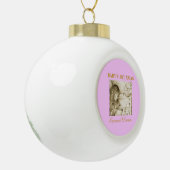 Eerste Kerstkeramische kerstversiering voor baby's Keramische Bal Ornament (Links)