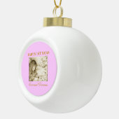 Eerste Kerstkeramische kerstversiering voor baby's Keramische Bal Ornament (Rechts)