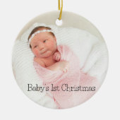 Eerste kerstkeramische sieraad voor baby's keramisch ornament (Voorkant)