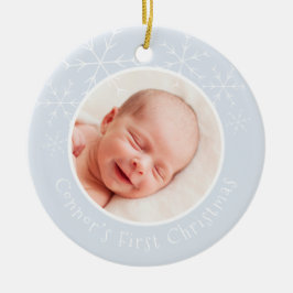 Eerste kerstkeramische siersnowflakes van baby keramisch ornament
